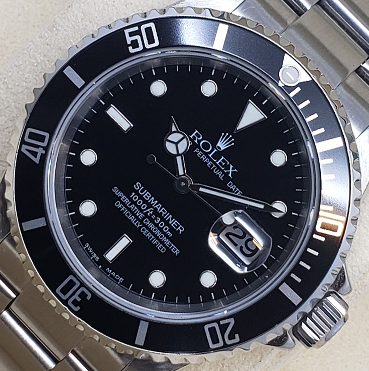 Rolex Submariner 16610 Date - 40mm Mens Watch - Black Dial - Box & Papers - 2008